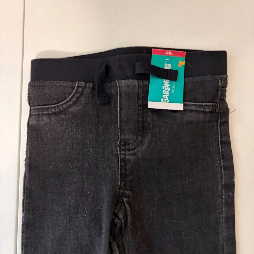 Garanimals Pants Baby 18 Months Denim Pull On Cotton Blend Casual